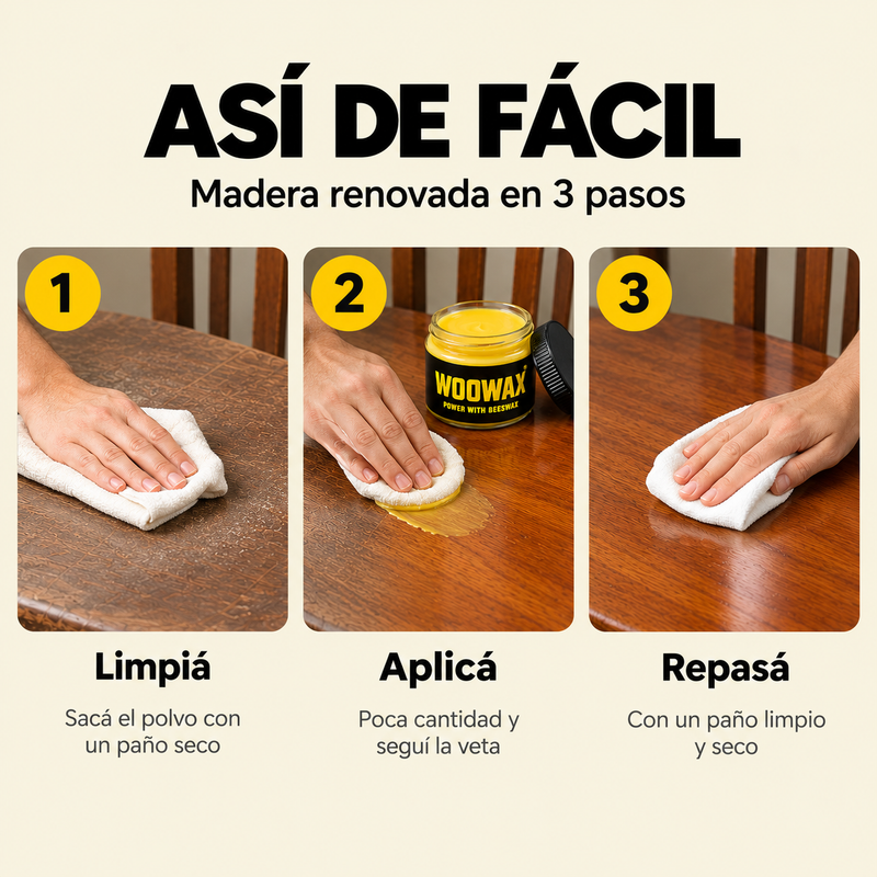 Cera para madera WooWax